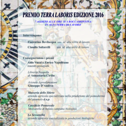Premio Terra Laboris 2016 primo album