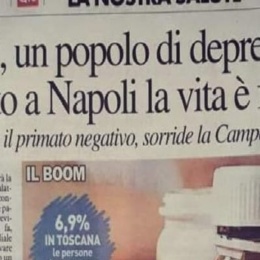 Soltanto a Napoli la vita è felicità: lo dice una ricerca sull’uso degli psicofarmaci