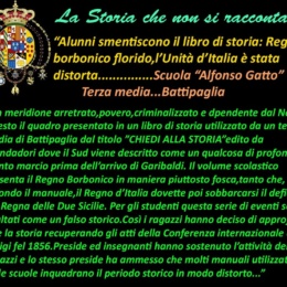 Alunni smentiscono il libro: Regno Borbonico florido, l’Unità d’Italia è stata distorta