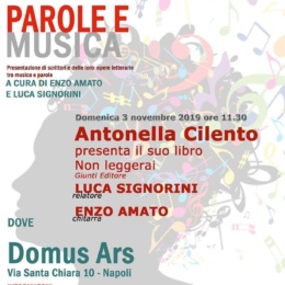 PAROLE E MUSICA ALLA DOMUS ARS