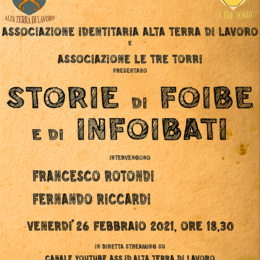 “Le Foibe” ne parlano Francesco Rotondi e Fernando Riccardi