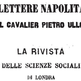 LETTERE NAPOLITANE From the Social Science Review of London 1 December 1865