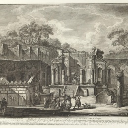 Il tempio di Iside a Pompei nel 1705