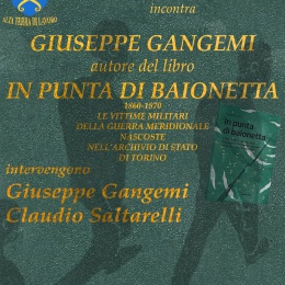 “In punta di baionetta” ne parliamo con Giuseppe Gangemi autore del libro che sta lasciando il segno