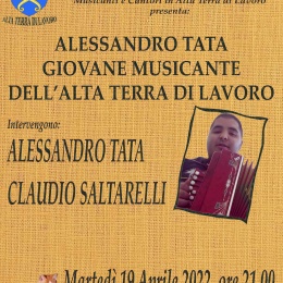 ALESSANDRO TATA GIOVANE MUSICANTE DELL’ALTA TERRA DI LAVORO