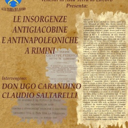 Le insorgenze antigiacobine e antinapoleoniche a Rimini ce ne parla Don Ugo Carandino