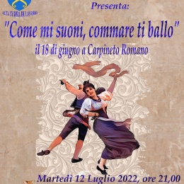 “Come mi suoni, commare ti ballo” a Carpineto Romano” viaggio nelle danze tradizionali del Lazio
