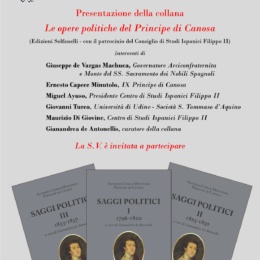 Se presentó en Nápoles la colección de las obras políticas del Príncipe de Canosa