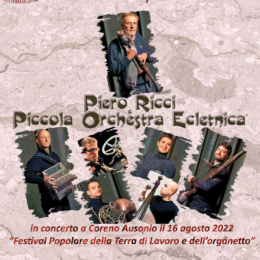 Piero Ricci e la sua Piccola Orchestra Ecletnica e il concerto a Coreno Ausonio