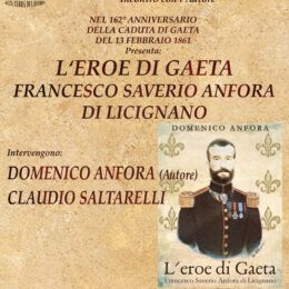 Nuova edizione  del romanzo storico “L’eroe di Gaeta” di Domenico Anfora