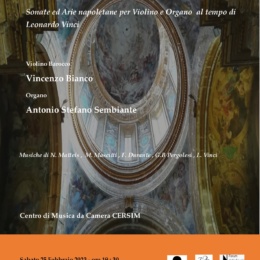 Concerto sabato 25 febbario S. Caterina a Formiello