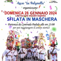SFILATA IN MASCHERA A CASTIGLIONE MESSERE MARINO-28 GENNAIO 2024