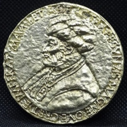 Medaglia di Maometto II del 1480 poco prima della presa di Otranto – riproduzione in 3d e ottone a cura di BelSalento