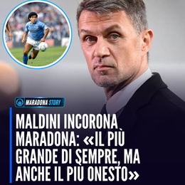 PAOLO MALDINI E DIEGO ARMANDO MARADONA