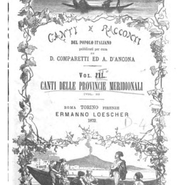 CANTI POPOLARI NAPOLITANI-ERMANNO LOESCHER 1871 VOL. II